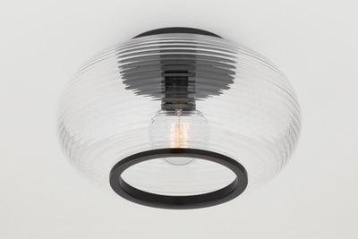 product image for maggie 1 light flush mount by mitzi h418501 agb 7 70