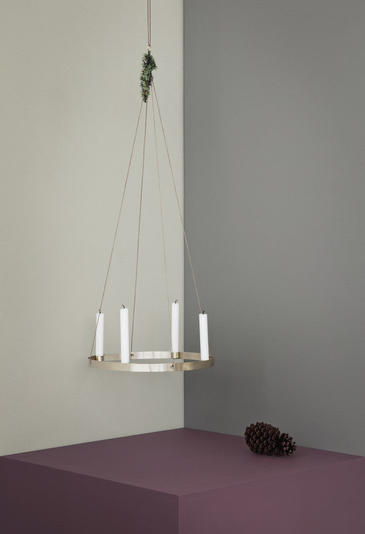 media image for Large Candle Holder Circle by Ferm Living 233