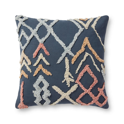 product image of Handcrafted Blue / Multi Pillow Flatshot Image 1 514