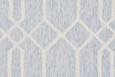 product image for Natal Blue and Ivory Rug by BD Fine Texture Image 1 80