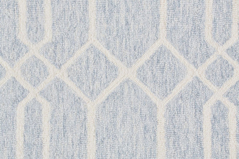 media image for Natal Blue and Ivory Rug by BD Fine Texture Image 1 273