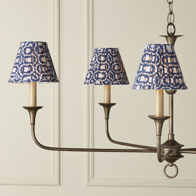 product image for Block Print Pleated Chandelier Shade 24 60