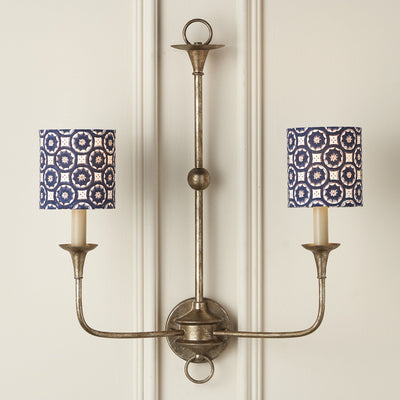 product image for Block Print Drum Chandelier Shade 18 90