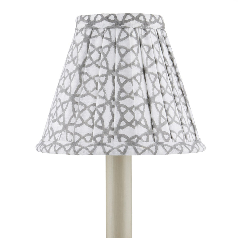 media image for Block Print Pleated Chandelier Shade 10 223