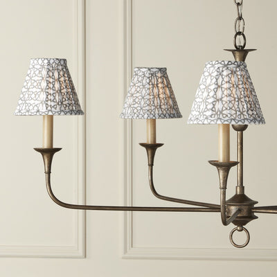 product image for Block Print Pleated Chandelier Shade 22 10