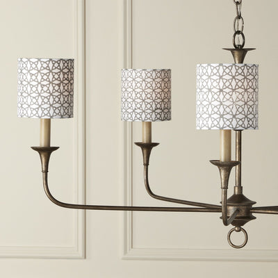 product image for Block Print Drum Chandelier Shade 22 86