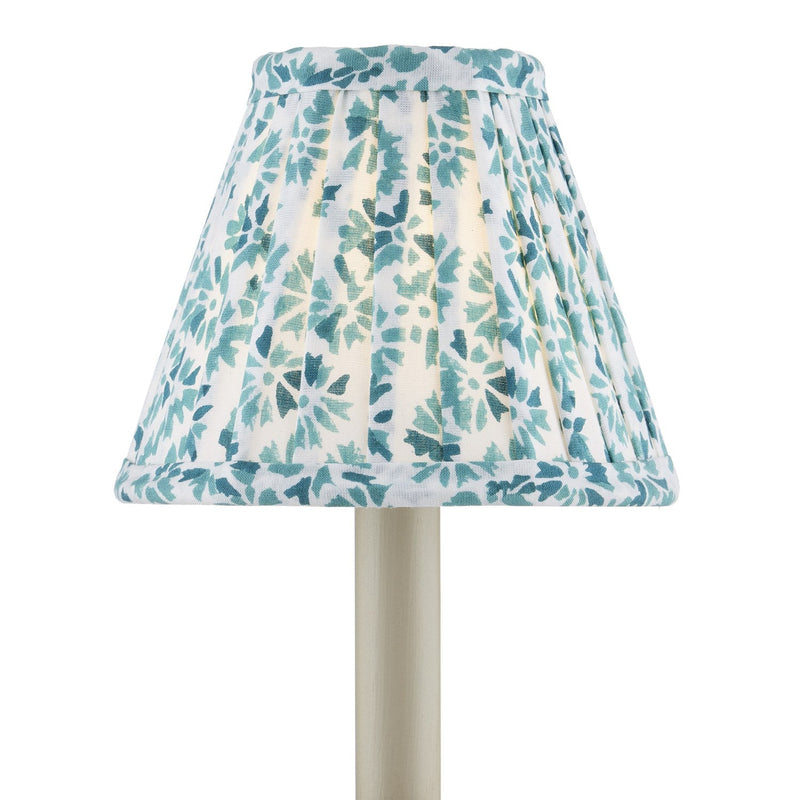 media image for Block Print Pleated Chandelier Shade 1 295