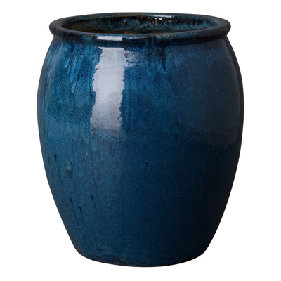 product image for Round Planter w/ Blue Glaze 48