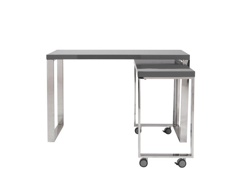 media image for Dillon Desk in Grey Lacquer design by Euro Style 294