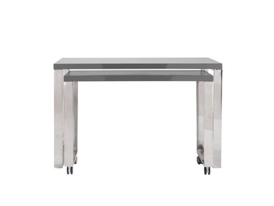 product image for Dillon Desk in Grey Lacquer design by Euro Style 7