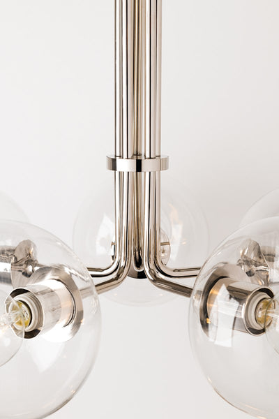 product image for margot 5 light chandelier by mitzi h270805 agb 5 96