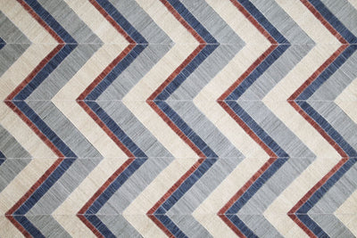 product image for Bromham Flatweave Blue and Red Rug by BD Fine Texture Image 1 11
