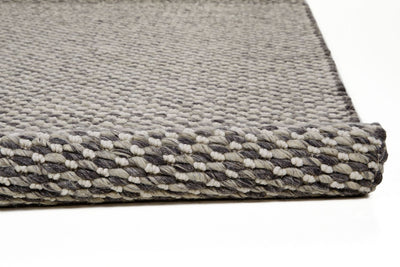product image for Genet Hand Woven Gray and Ivory Rug by BD Fine Roll Image 1 15