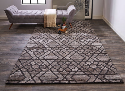 product image for Palatez Hand Tufted Gray and Black Rug by BD Fine Roomscene Image 1 69