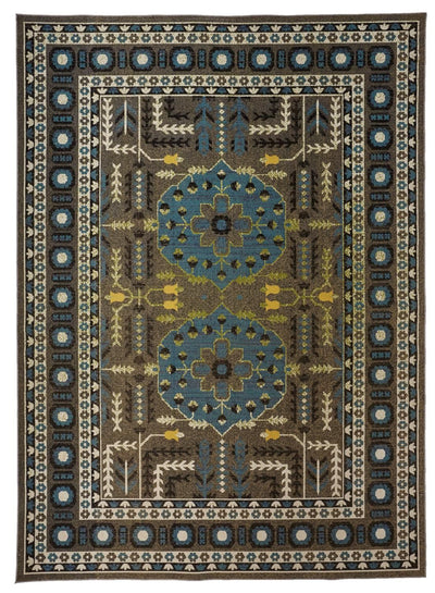 product image of Hurst Gray and Blue Rug by BD Fine Flatshot Image 1 516