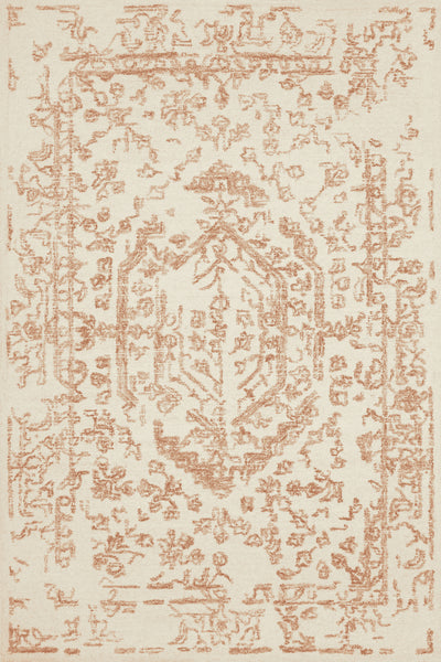 product image for Annie Hooked White / Rust Rug Flatshot Image 51