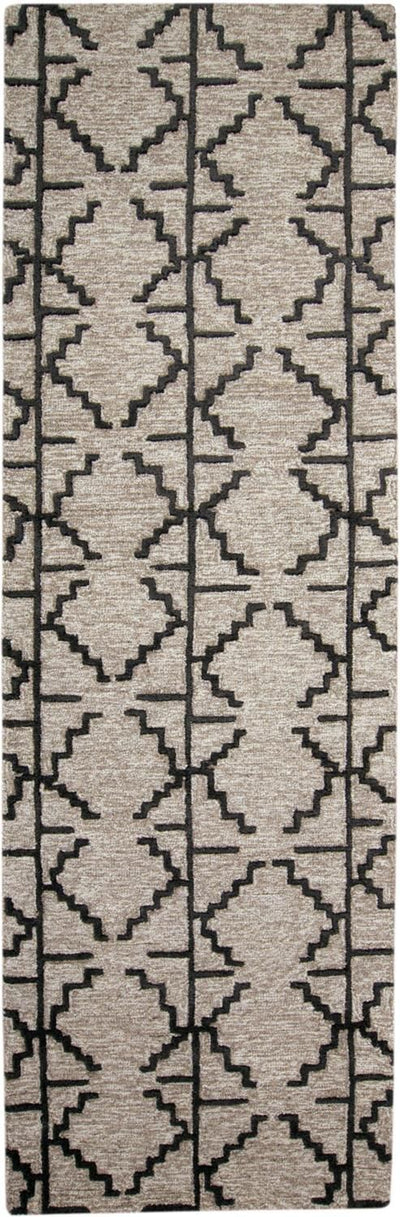 product image for Fadden Hand Tufted Taupe and Black Rug by BD Fine Flatshot Image 1 94