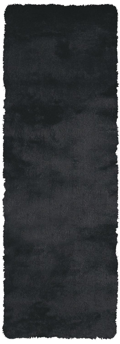 product image for Freya Hand Tufted Noir Black Rug by BD Fine Flatshot Image 1 22
