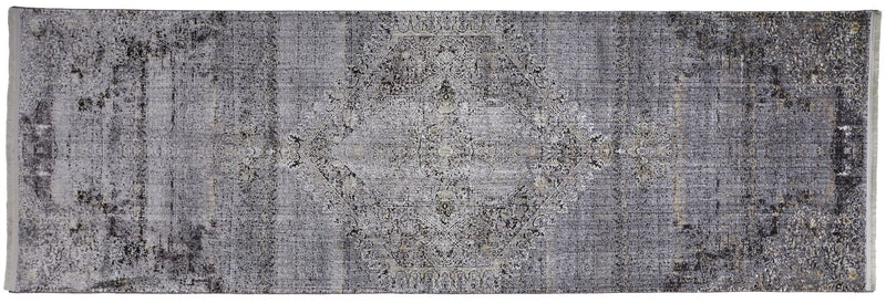 media image for Melmas Gray and Silver Rug by BD Fine Flatshot Image 1 224