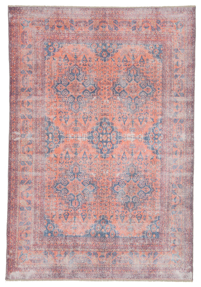 product image for boh06 menowin medallion blue orange area rug design by jaipur 1 32