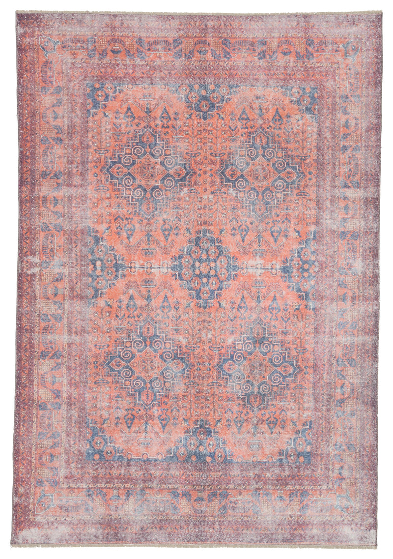 media image for boh06 menowin medallion blue orange area rug design by jaipur 1 25