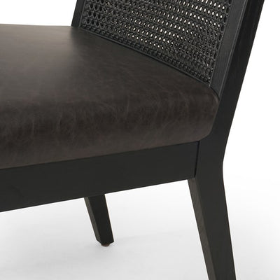 product image for antonia leather armless dining chair by bd studio 100054 011 4 31