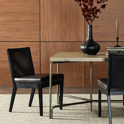 product image for antonia leather armless dining chair by bd studio 100054 011 5 68