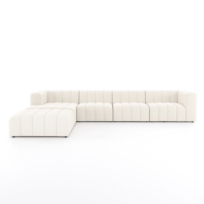 media image for langham channeled 4 piece sectional with ottoman in fayette cloud 2 250