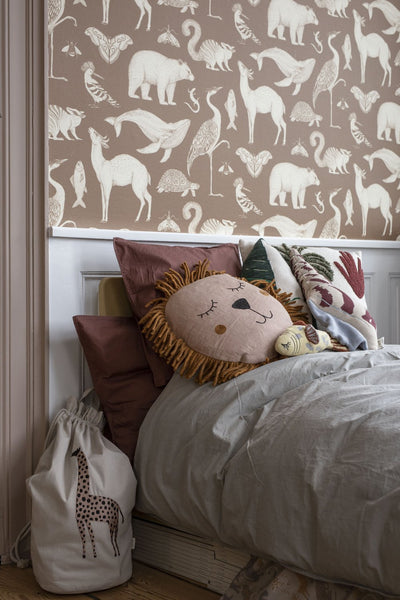 product image for Katie Scott Wallpaper in Animals Toffee 15