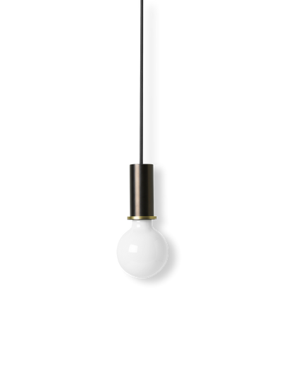product image for Socket Pendant Low in Black Brass by Ferm Living 52
