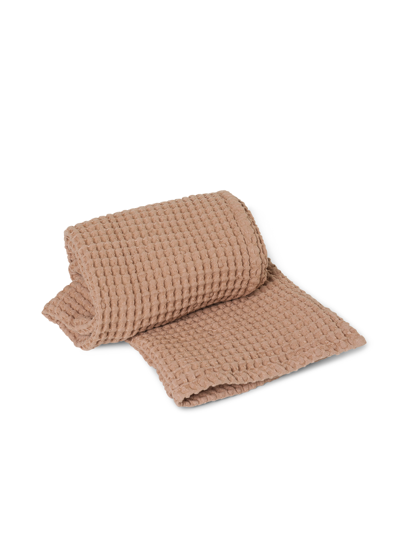 media image for Organic Bath Towel in Tan by Ferm Living 25