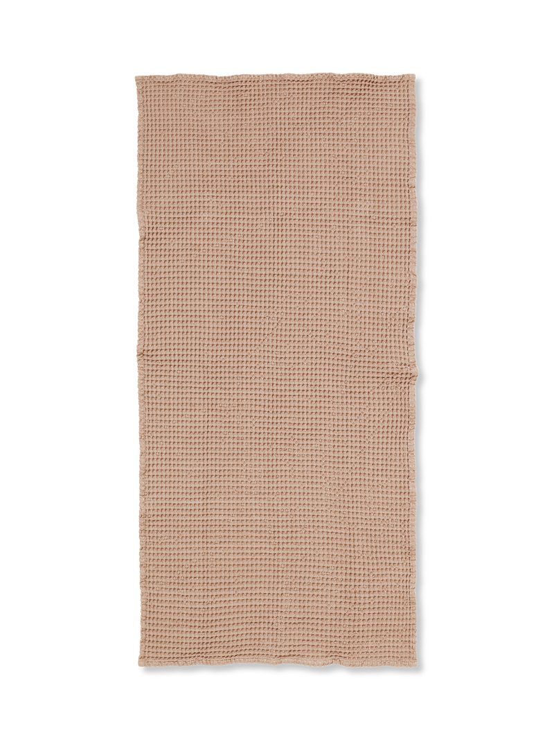 media image for Organic Bath Towel in Tan by Ferm Living 22