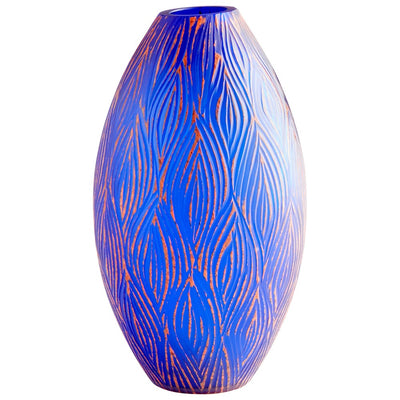 product image for fused groove vase cyan design cyan 10031 4 62