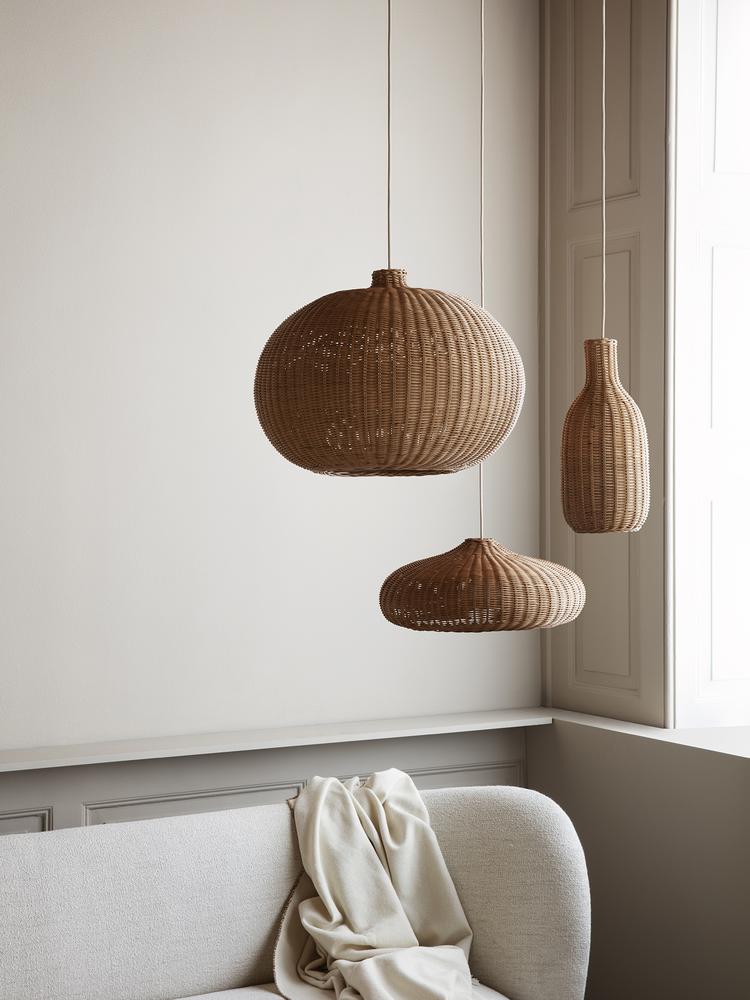 media image for Braided Belly Lamp Shade by Ferm Living 227