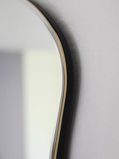 product image for Pond Mirror in Black by Ferm Living 75