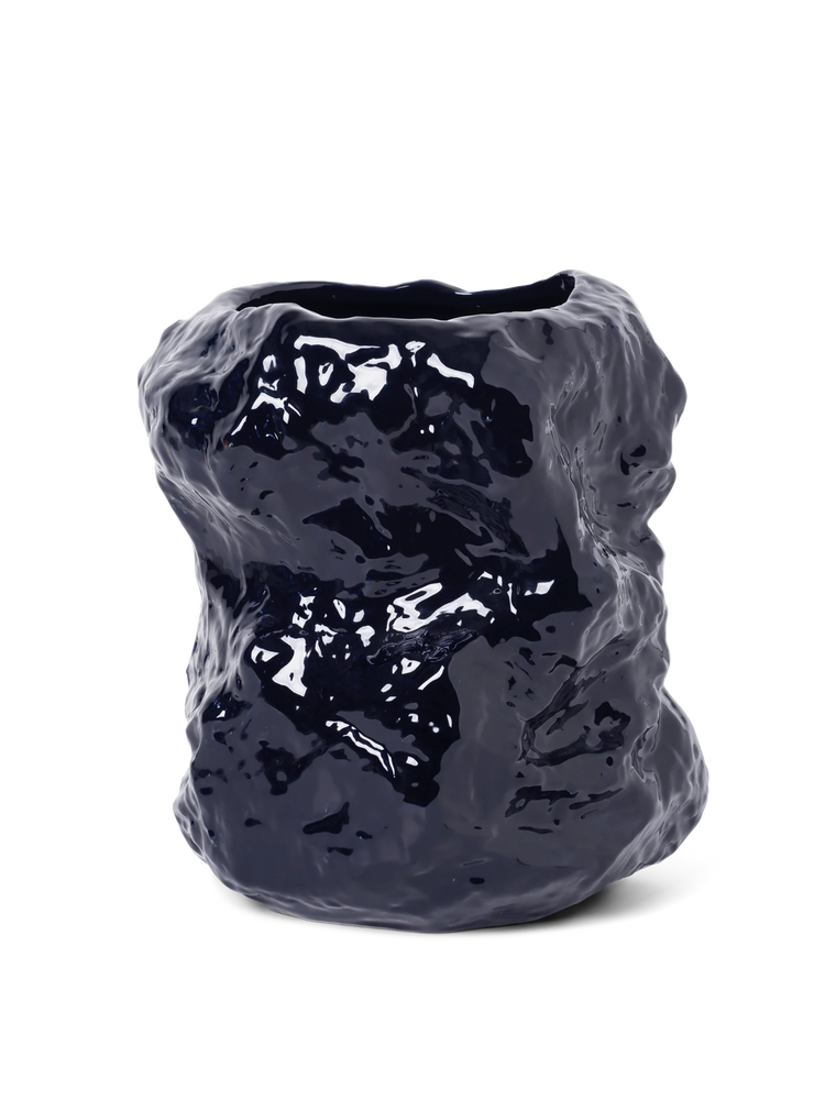 media image for Tuck Vase By Ferm Living - Blue 225