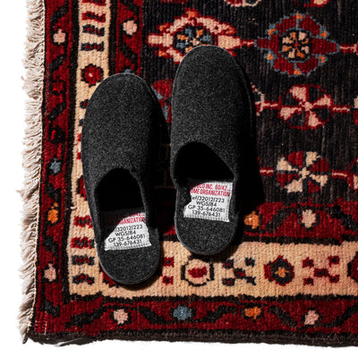 product image for slippers small dark gray design by puebco 2 82