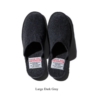 product image for slippers large light gray design by puebco 2 37