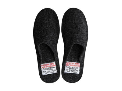 product image for slippers small dark gray design by puebco 1 4