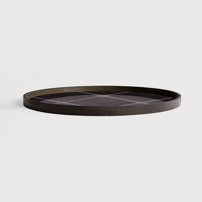 media image for Linear Squares Glass Tray 15 220