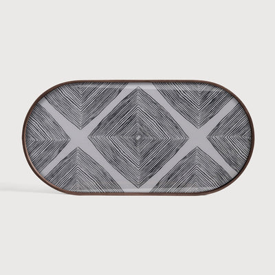 product image for Linear Squares Glass Tray 10 75