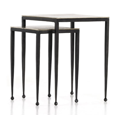 product image for dalston nesting end tables in antique brown 18 11