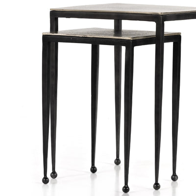 product image for dalston nesting end tables in antique brown 14 26