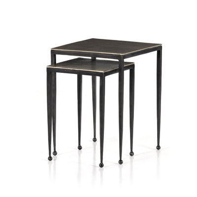 product image for dalston nesting end tables in antique brown 3 66
