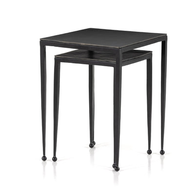 product image for dalston nesting end tables in antique brown 17 1