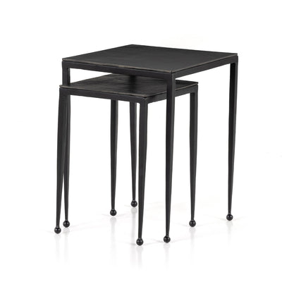 product image for dalston nesting end tables in antique brown 2 11