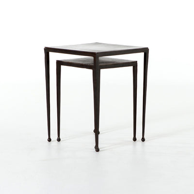 product image for dalston nesting end tables in antique brown 4 63