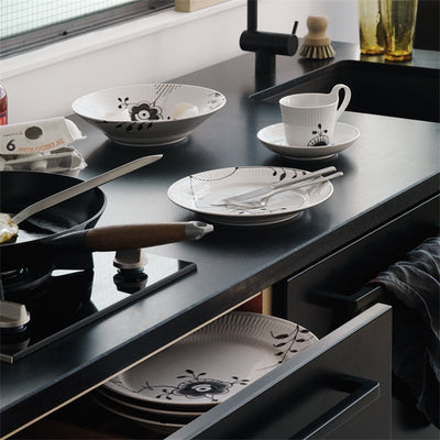product image for black fluted mega dinnerware by new royal copenhagen 1017038 20 23