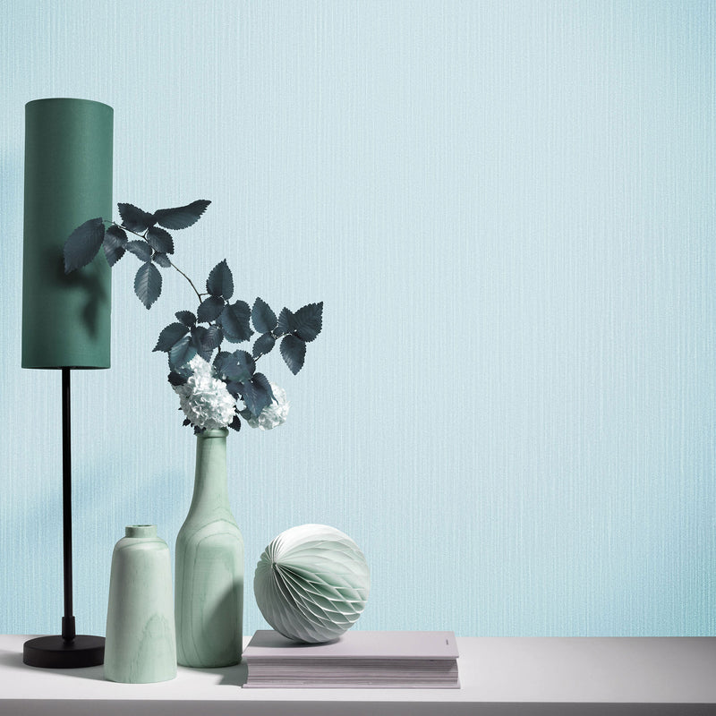 media image for Plain Structure Wallpaper in Light Teal from the ELLE Decoration Collection by Galerie Wallcoverings 20