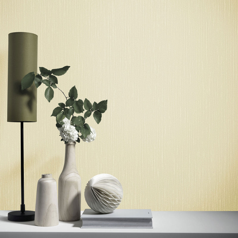 media image for Plain Structure Wallpaper in Light Gold from the ELLE Decoration Collection by Galerie Wallcoverings 298